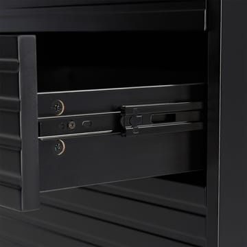 Pixar Gulvstående TV-bord 150 cm med Opbevaring i Træ med Metalben - Sort - Møbler - TV borde & mediemøbler - TV-borde