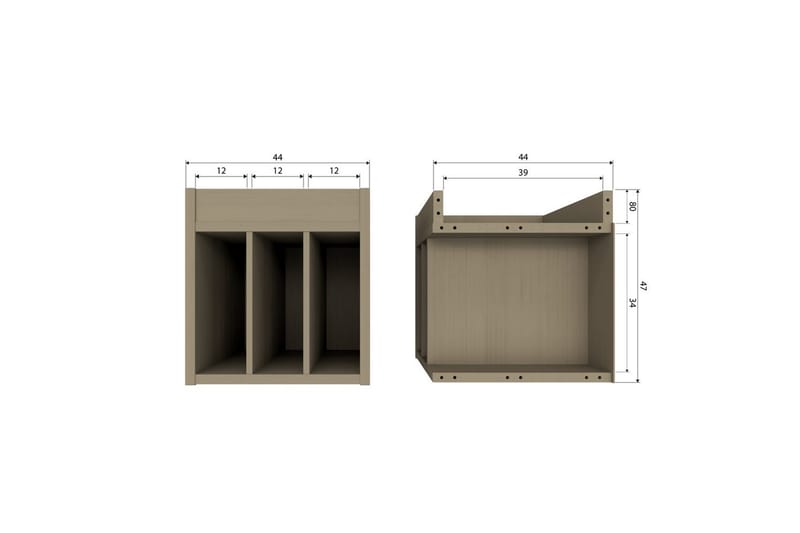 Pladeskab Turner - Møbler - TV borde & mediemøbler - CD/DVD/Blu Ray reol