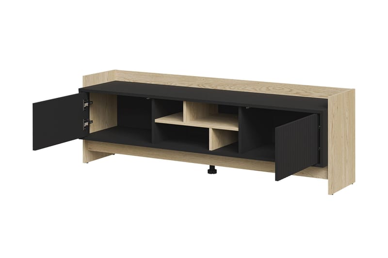 Polina TV-bænk 150 cm - Brun / Sort - Møbler - TV borde & mediemøbler - TV-borde