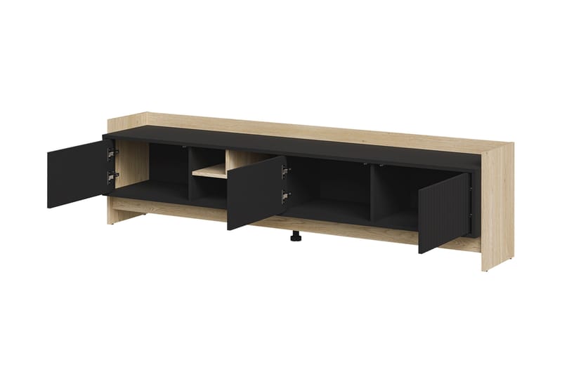 Polina TV-bænk 190 cm - Brun / Sort - Møbler - TV borde & mediemøbler - TV-borde