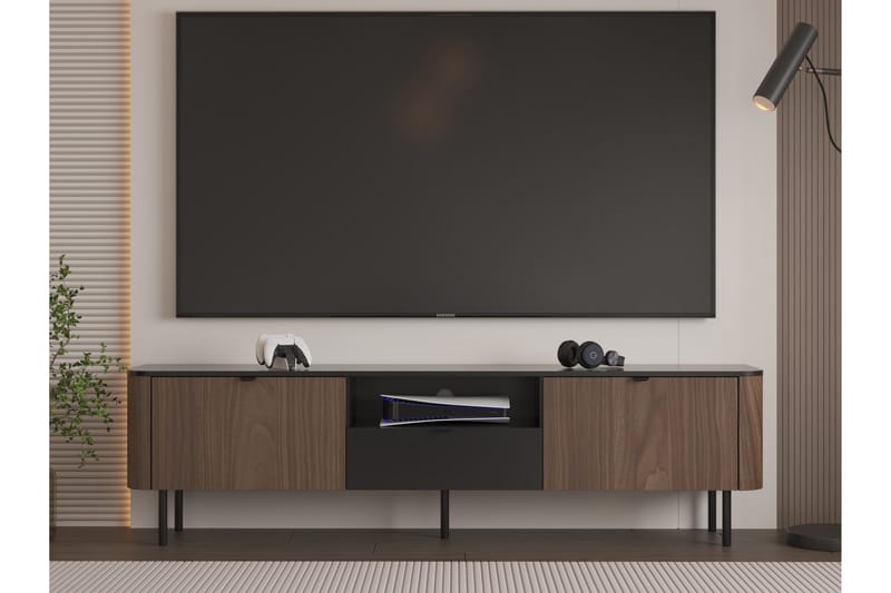 Pollena TV-bænk 200x39 cm - Beige - Møbler - TV borde & mediemøbler - TV-borde