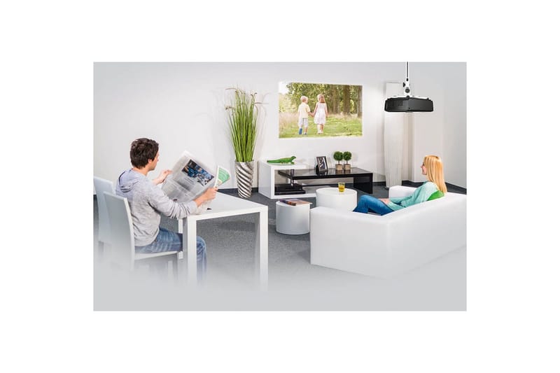 Projektorbeslag Hama til Loft og Væg Hvid - Hvid - Møbler - TV borde & mediemøbler - Mediestativ & vægbeslag