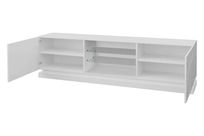 Qiu TV-bænk 200 cm - Hvid - Møbler - TV borde & mediemøbler - TV-borde