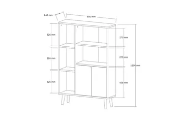 Quorana Bogreol 25 cm - Eg - Opbevaring - Hylder & Reoler - Bogreol