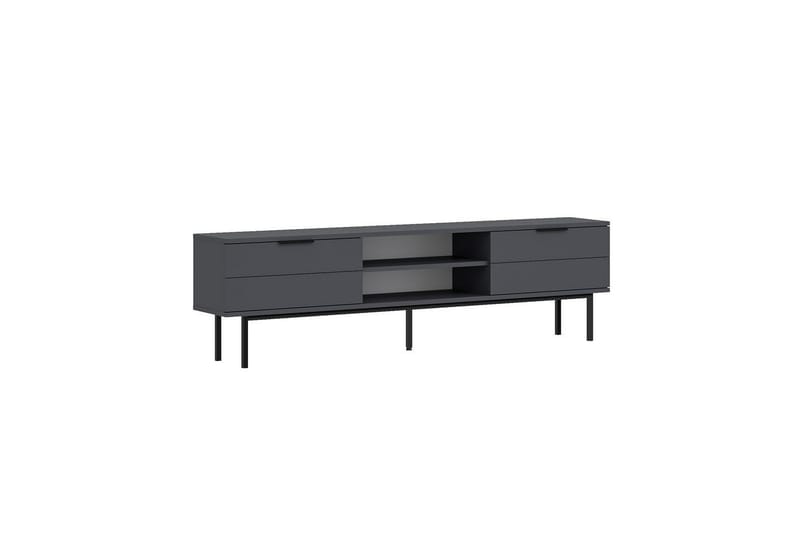 Ranjit Tv-bænk 180 cm - Antracit - Møbler - TV borde & mediemøbler - TV-borde