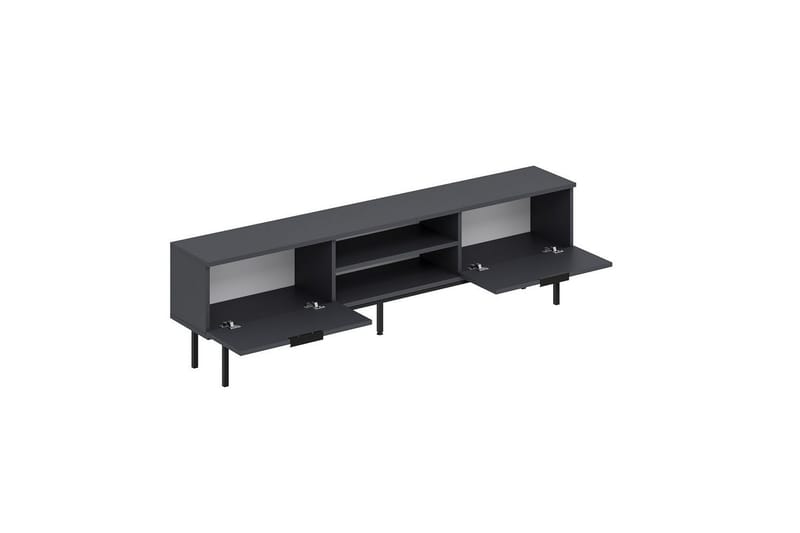 Ranjit Tv-bænk 180 cm - Antracit - Møbler - TV borde & mediemøbler - TV-borde