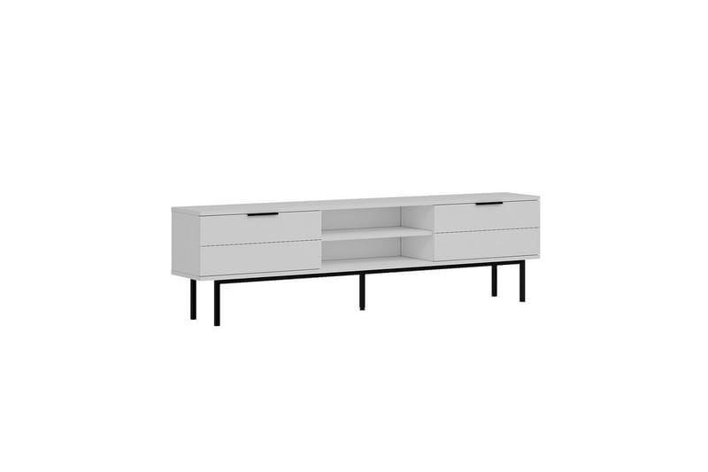 Ranjit Tv-bænk 180 cm - Hvid - Møbler - TV borde & mediemøbler - TV-borde