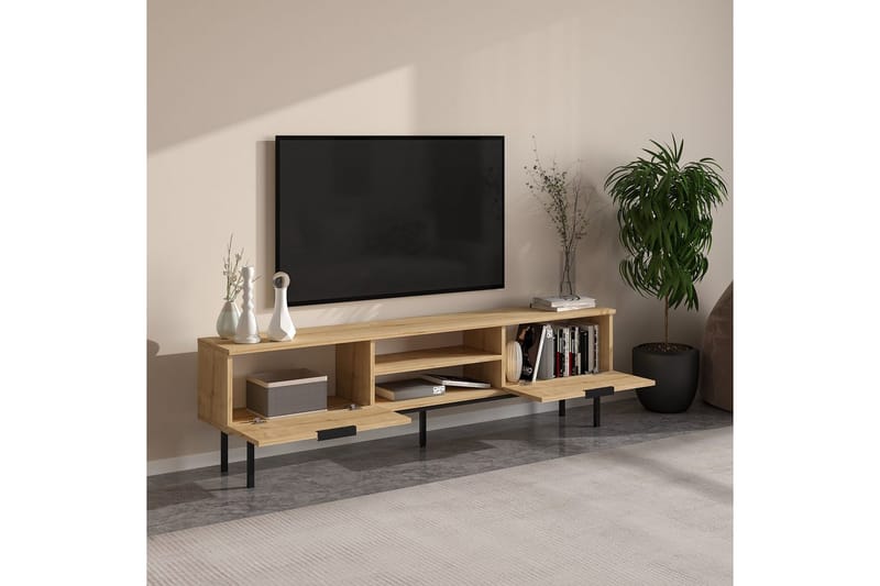 Ranjit Tv-bænk 180 cm - Natur - Møbler - TV borde & mediemøbler - TV-borde