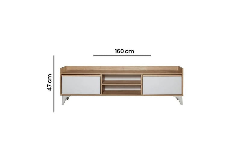 Ranko TV-bord 160 cm - Multifarvet - Møbler - TV borde & mediemøbler - TV-borde