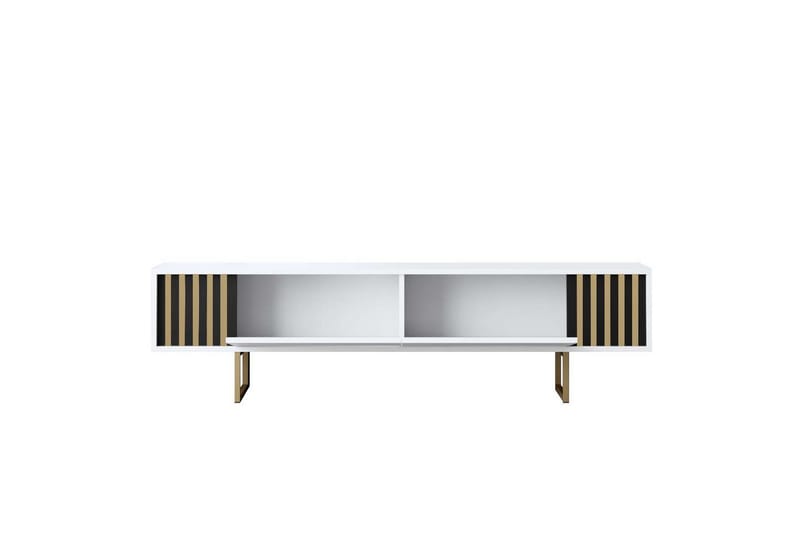 Rany Tv-bord 180 cm - Guld/Hvid - Møbler - TV borde & mediemøbler - TV-borde