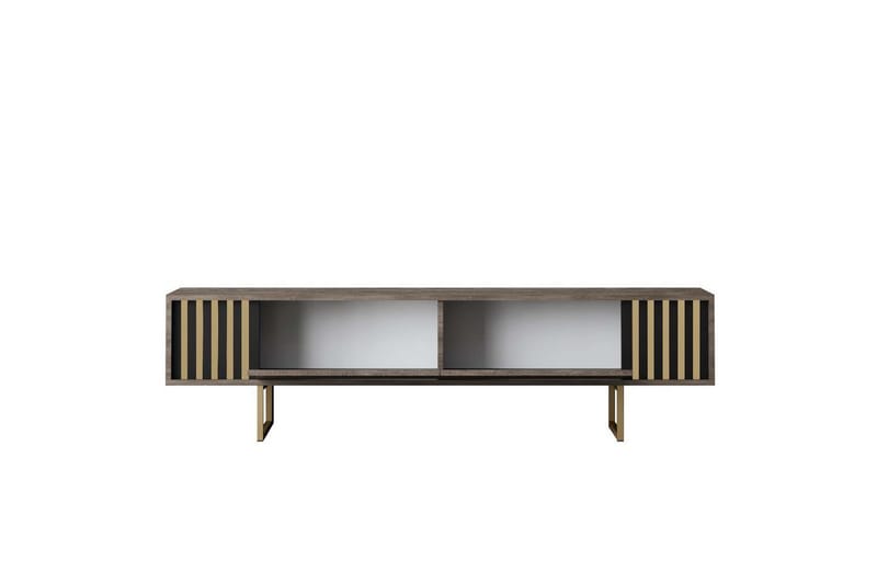 Rany Tv-bord 180 cm - Rødbrunt træ/Guld - Møbler - TV borde & mediemøbler - TV-borde