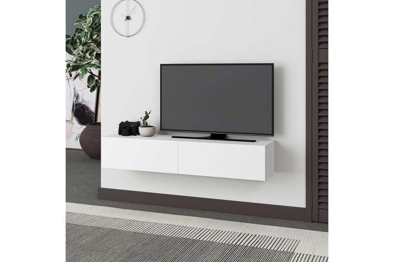Rasab Tv-bænk 135 cm - Hvid - Møbler - TV borde & mediemøbler - TV-borde