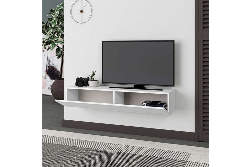 Rasab Tv-bænk 135 cm - Hvid - Møbler - TV borde & mediemøbler - TV-borde