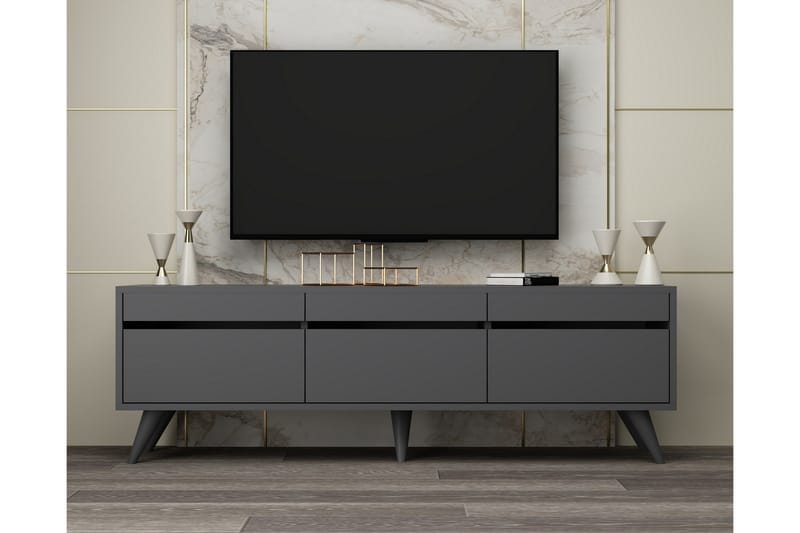 Relento Tv-bænk 150 cm - Antracit - Møbler - TV borde & mediemøbler - TV-borde