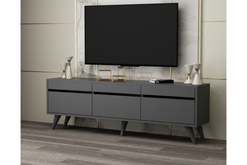 Relento Tv-bænk 150 cm - Antracit - Møbler - TV borde & mediemøbler - TV-borde