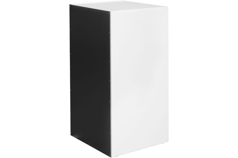 Reol Wohnling melaminbelagt spånplade med opbevaringsplads, moderne stil Hvid, sort - Hvid, sort - Opbevaring - Hylder & Reoler - Hylder & hyldeknægte