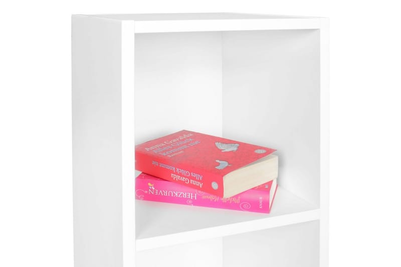 Reol Wohnling melaminbelagt spånplade med opbevaringsplads, moderne stil Hvid - Hvid - Opbevaring - Hylder & Reoler - Væghylde & vægreol