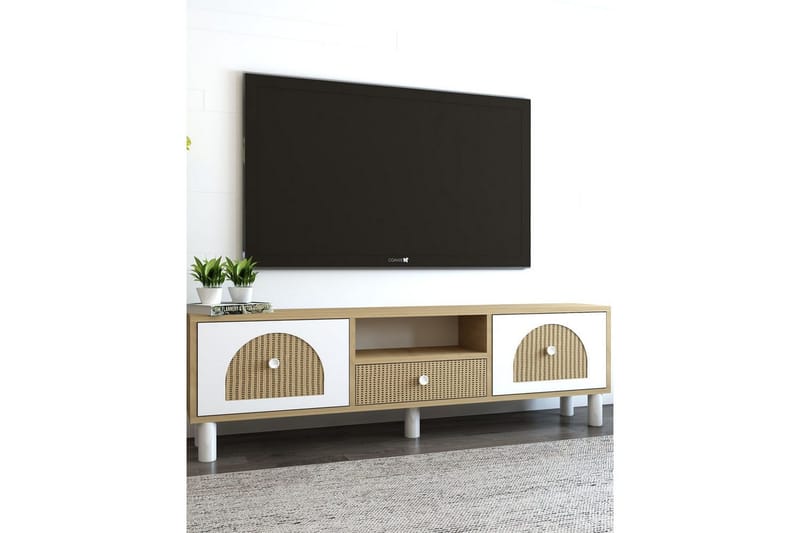 Rion TV-bord 140 cm - Beige - Møbler - TV borde & mediemøbler - TV-borde