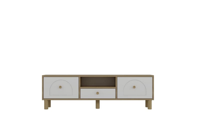 Rion TV-bord 140 cm - Hvid - Møbler - TV borde & mediemøbler - TV-borde