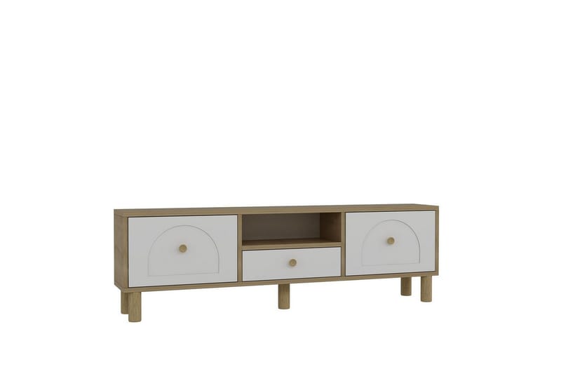 Rion TV-bord 140 cm - Hvid - Møbler - TV borde & mediemøbler - TV-borde