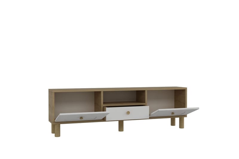Rion TV-bord 140 cm - Hvid - Møbler - TV borde & mediemøbler - TV-borde