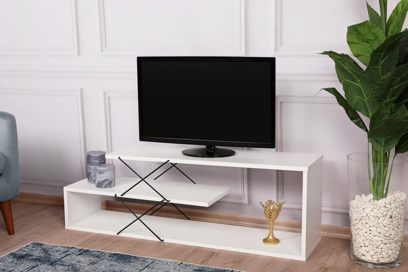 Riyana TV-bord 120 cm - Hvid - TV-borde