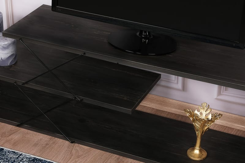Riyana TV-bord 120 cm - Mørkebrun - TV-borde