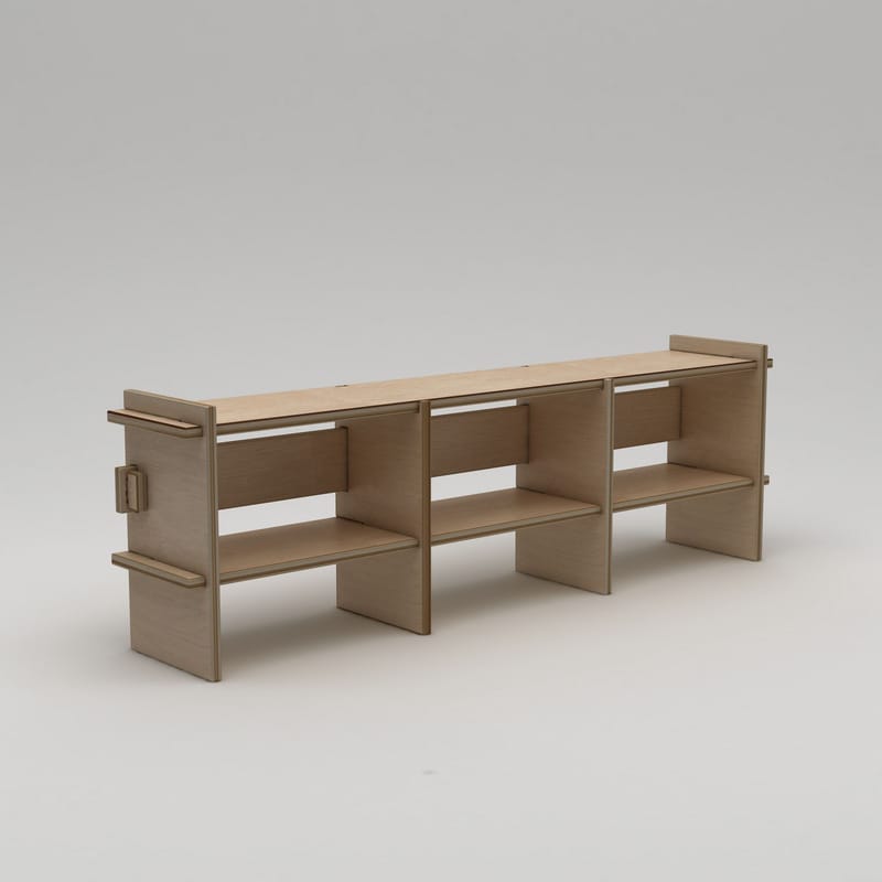 Ropira TV-bænk 220 cm, Naturtræ