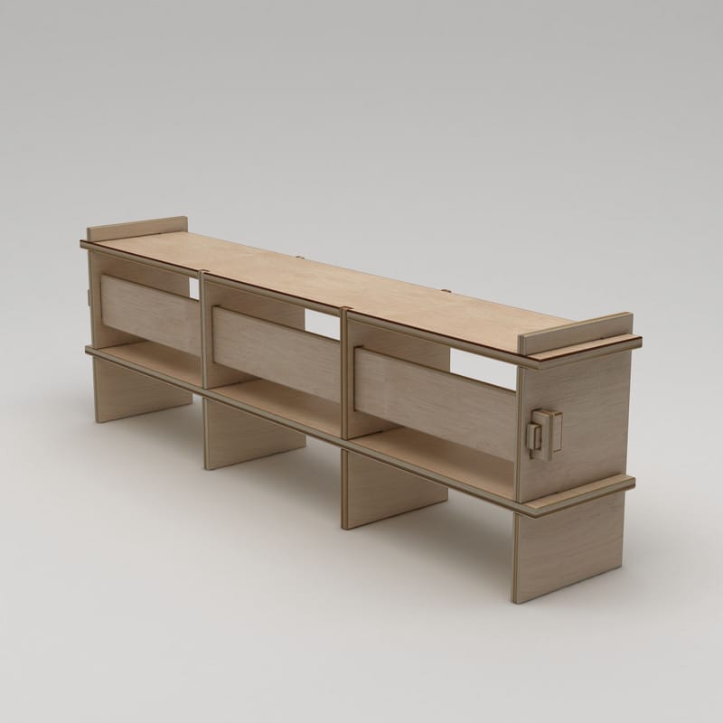 Ropira TV-bænk 220 cm - Naturtræ - Møbler - TV borde & mediemøbler - Mediestativ & vægbeslag