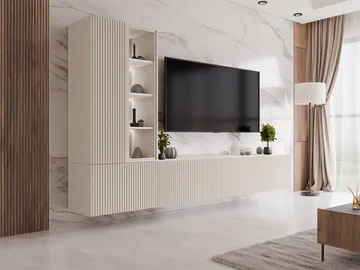 Rylar TV-vægmøbel - beige - Møbler - TV borde & mediemøbler - Tv-møbelsæt