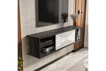 Saller TV-bænk 140 cm - Sort/Hvid - Møbler - TV borde & mediemøbler - TV-borde