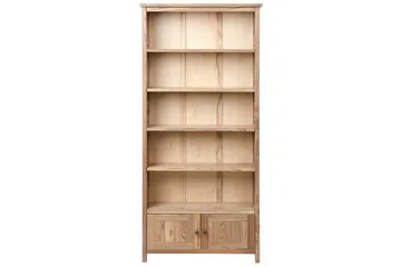 Salton Bogreol 85 cm i Eg - Lysebrun - Opbevaring - Hylder & Reoler - Bogreol