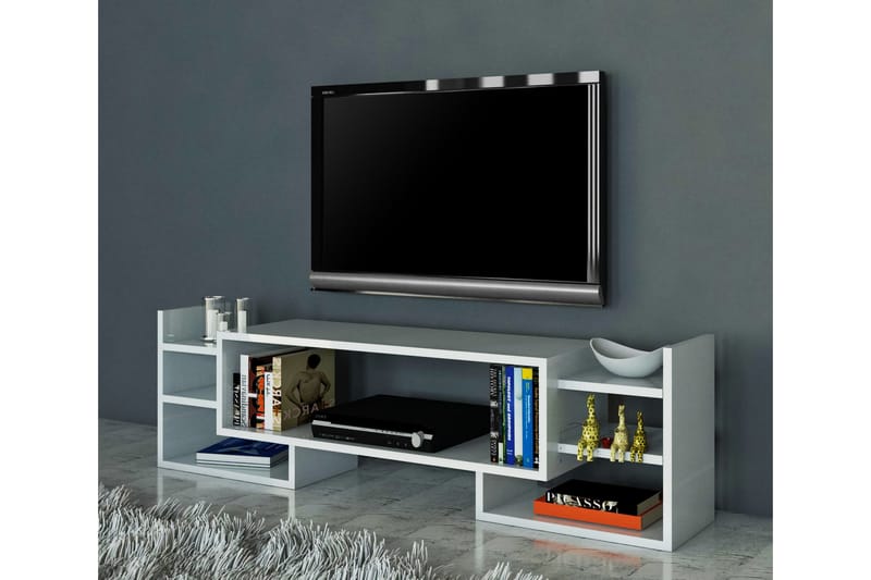Semour TV-bænk 90 cm - Hvid - TV-borde