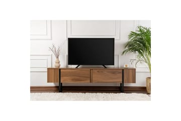 Serenity Gulvstående TV-bænk 180 cm med Opbevaring i Valnød - Brun - Møbler - TV borde & mediemøbler - TV-borde