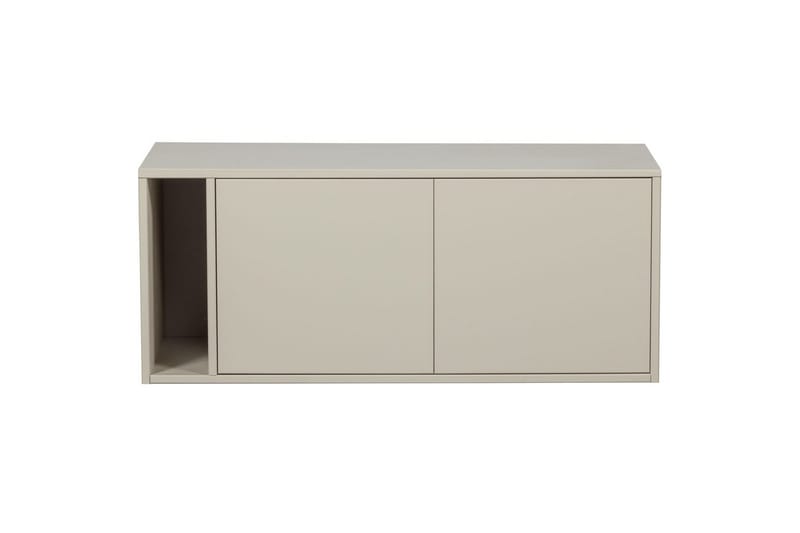 Settle Gulvstående TV-bænk 108 cm med Opbevaring i Fyrretræ - Lysebeige - Møbler - TV borde & mediemøbler - TV-borde
