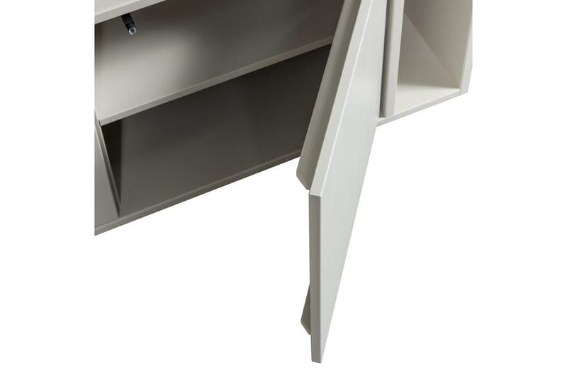 Settle Gulvstående TV-bænk 108 cm med Opbevaring i Fyrretræ - Lysebeige - Møbler - TV borde & mediemøbler - TV-borde