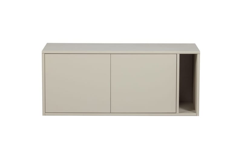 Settle Gulvstående TV-bænk 108 cm med Opbevaring i Fyrretræ - Lysebeige - Møbler - TV borde & mediemøbler - TV-borde