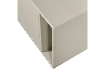 Settle Gulvstående TV-bænk 108 cm med Opbevaring i Fyrretræ - Lysebeige - Møbler - TV borde & mediemøbler - TV-borde