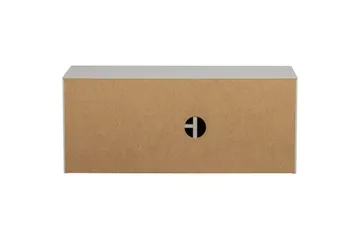 Settle Gulvstående TV-bænk 108 cm med Opbevaring i Fyrretræ - Lysebeige - Møbler - TV borde & mediemøbler - TV-borde