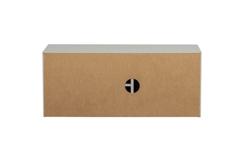Settle Gulvstående TV-bænk 108 cm med Opbevaring i Fyrretræ - Lysebeige - Møbler - TV borde & mediemøbler - TV-borde