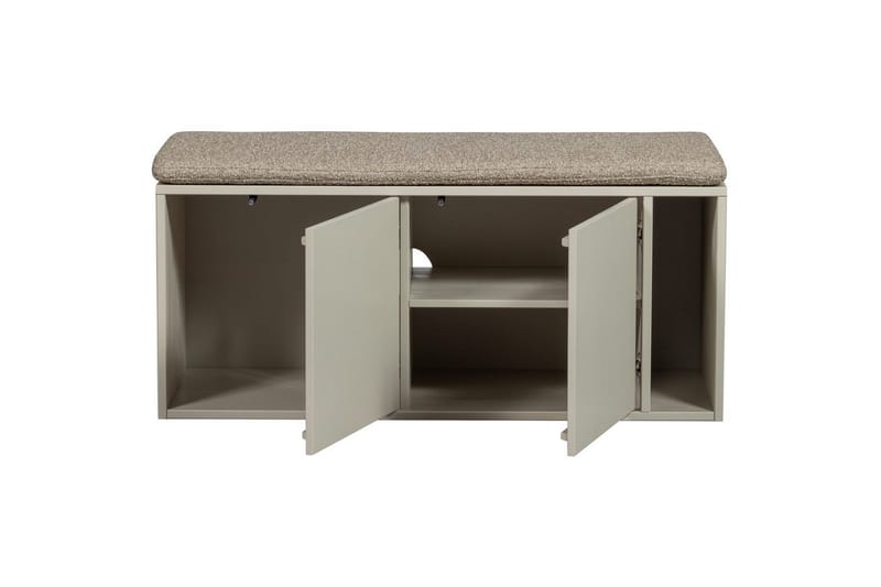 Settle Gulvstående Tv-bord 108 cm med Opbevaring i Fyr - Beige - Møbler - TV borde & mediemøbler - TV-borde