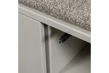 Settle Gulvstående Tv-bord 108 cm med Opbevaring i Fyr - Beige - Møbler - TV borde & mediemøbler - TV-borde