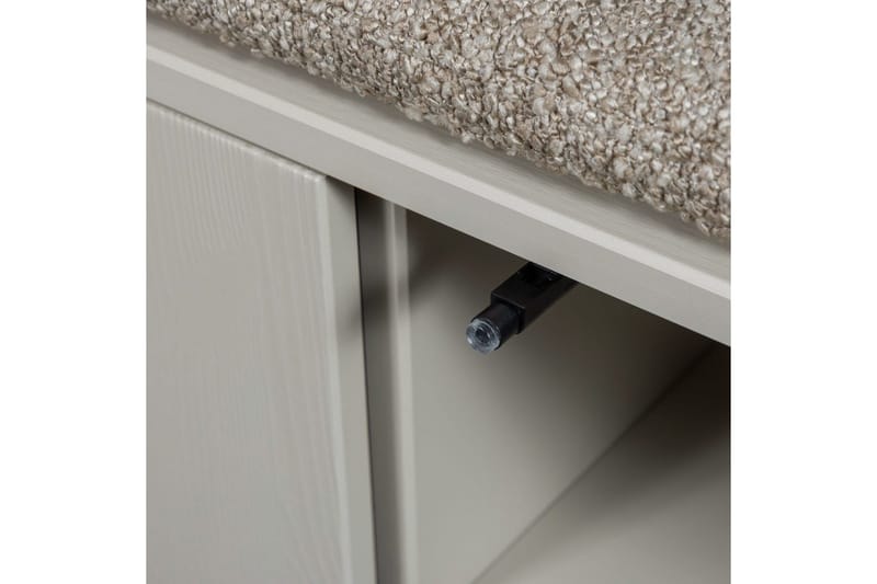 Settle Gulvstående Tv-bord 108 cm med Opbevaring i Fyr - Beige - Møbler - TV borde & mediemøbler - TV-borde
