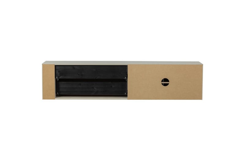 Settle Vægmonteret Tv-bord 200 cm med Opbevaring i Fyr - Sandbeige - Møbler - TV borde & mediemøbler - TV-borde