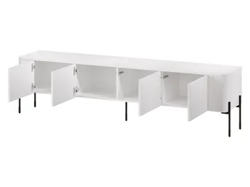 Sherie Fritstående Tv-bord 190 cm med Opbevaring i Mørkt Træ - Brun - Møbler - TV borde & mediemøbler - TV-borde