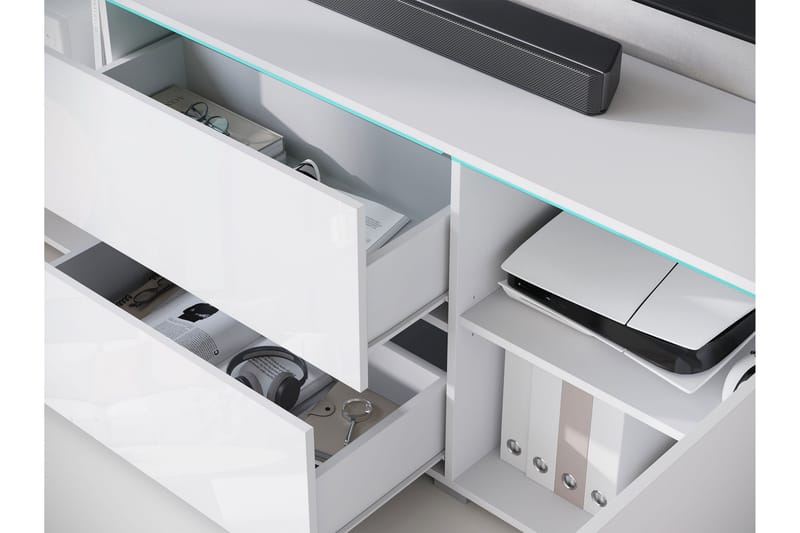 Sherie TV-bænk 180 cm - Brun - Møbler - TV borde & mediemøbler - TV-borde