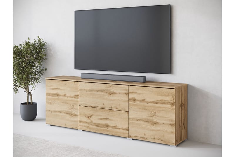 Sherie TV-bænk 180 cm - Brun - Møbler - TV borde & mediemøbler - TV-borde