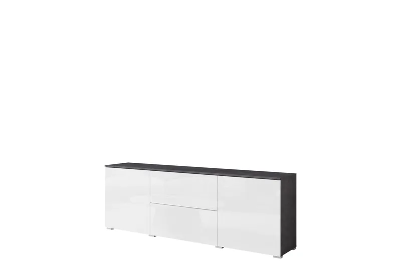 Sherie TV-bænk 180 cm - Hvid / Grå - Møbler - TV borde & mediemøbler - TV-borde