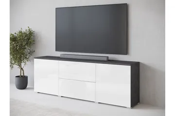 Sherie TV-bænk 180 cm - Hvid / Grå - Møbler - TV borde & mediemøbler - TV-borde