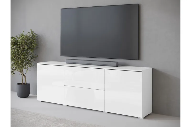 Sherie TV-bænk 180 cm - Hvid - Møbler - TV borde & mediemøbler - TV-borde